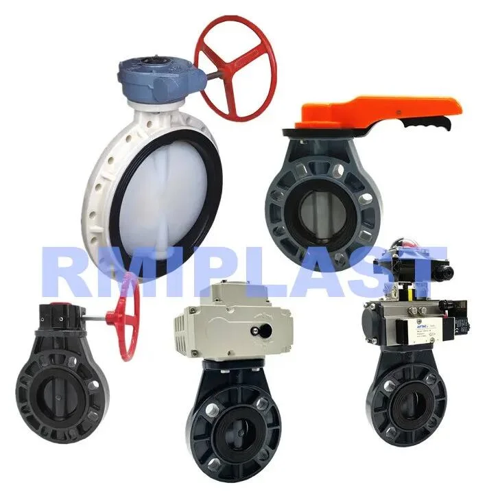 Plastic UPVC CPVC PP Pph PVDF on off Type Electrical Butterfly Valve